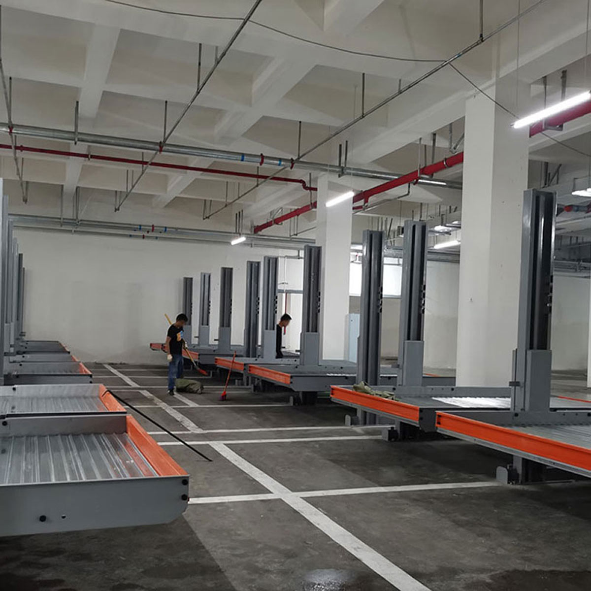 吳起升降橫移式立體車庫的結構框架